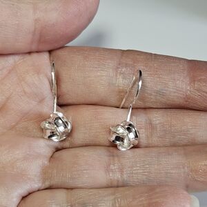 **Sale** IBB Sterling Silver Dangling Knot Earrings